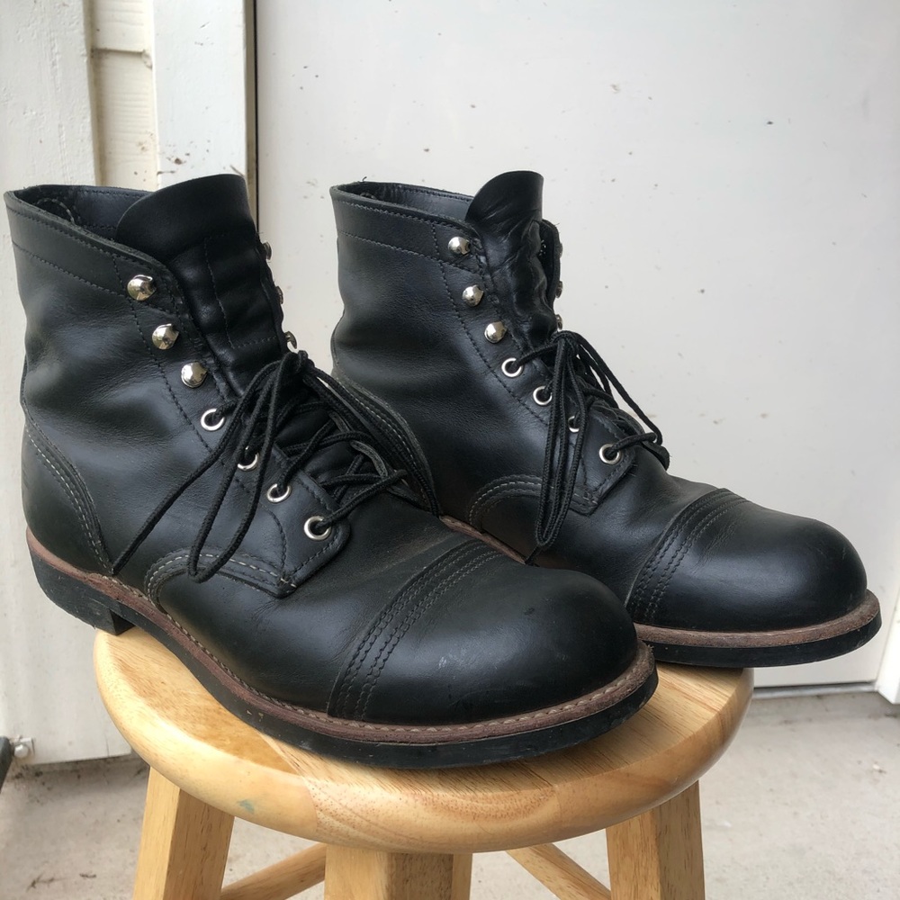 Red Wing Iron Ranger In Black Harness Leather